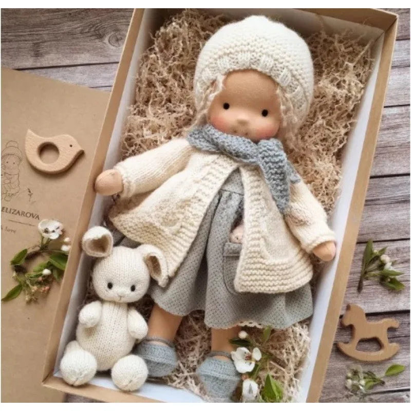 Handmade Waldorf Soft Plush Toys Cute Cotton Stuffed Doll Packaging Dolls Fabricchanging Box Best Children Kawaii Birthday Gifts 21