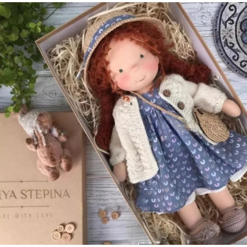 Handmade Waldorf Soft Plush Toys Cute Cotton Stuffed Doll Packaging Dolls Fabricchanging Box Best Children Kawaii Birthday Gifts 15