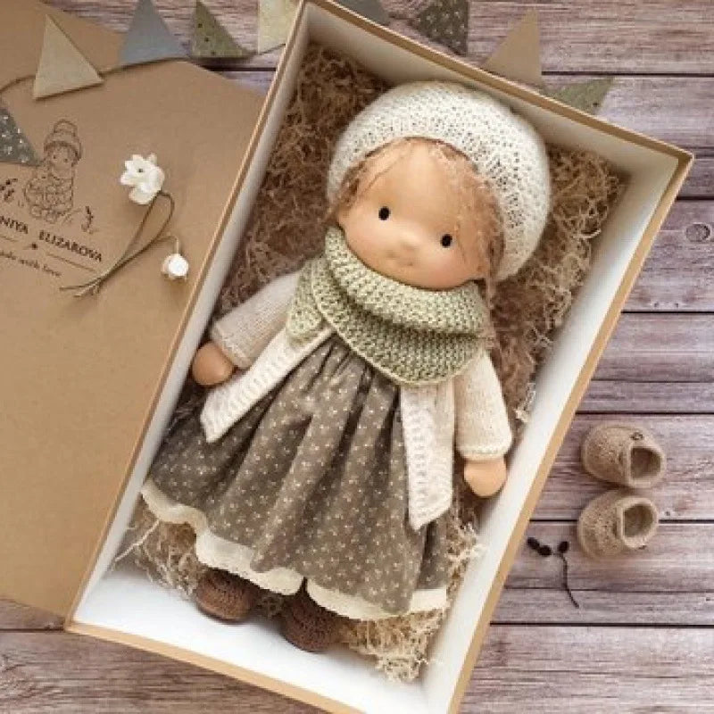 Handmade Waldorf Soft Plush Toys Cute Cotton Stuffed Doll Packaging Dolls Fabricchanging Box Best Children Kawaii Birthday Gifts 18