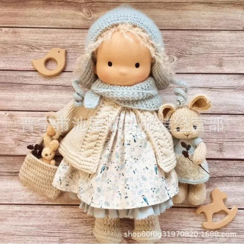 Handmade Waldorf Soft Plush Toys Cute Cotton Stuffed Doll Packaging Dolls Fabricchanging Box Best Children Kawaii Birthday Gifts 14