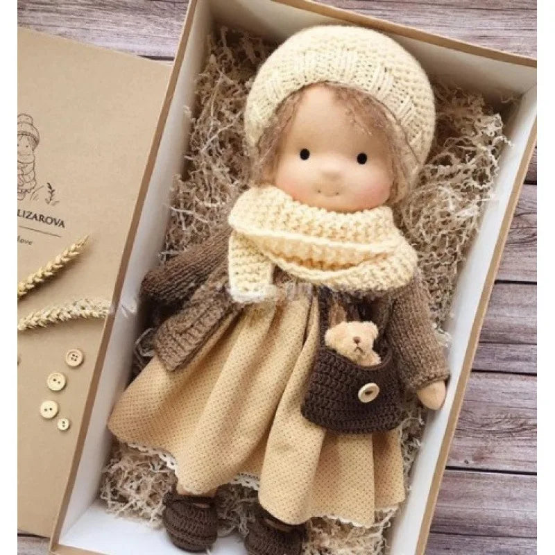 Handmade Waldorf Soft Plush Toys Cute Cotton Stuffed Doll Packaging Dolls Fabricchanging Box Best Children Kawaii Birthday Gifts 5