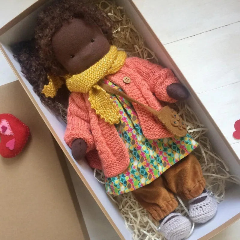 Handmade Waldorf Soft Plush Toys Cute Cotton Stuffed Doll Packaging Dolls Fabricchanging Box Best Children Kawaii Birthday Gifts 11