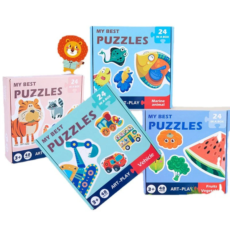 Kleurrijke Ontdekkingspuzzel | Educatieve Kinderpuzzel voor Kinderen 3