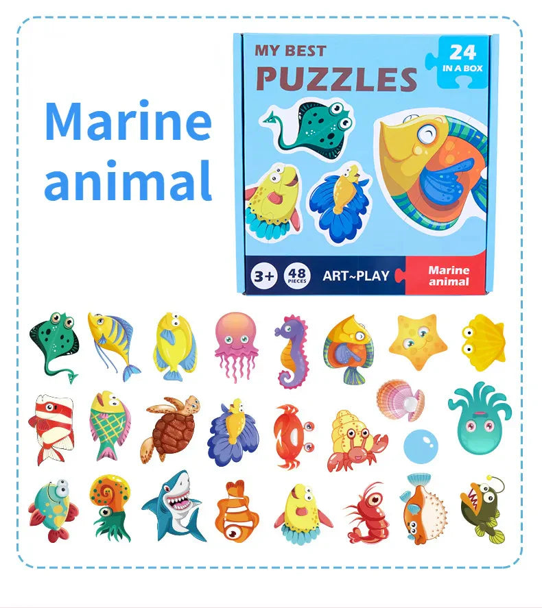 Kleurrijke Ontdekkingspuzzel | Educatieve Kinderpuzzel voor Kinderen 5
