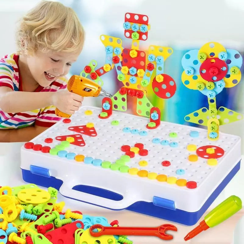 Kreatieve Kralen | Schroefpuzzelspeelgoed voor Kinderen 0