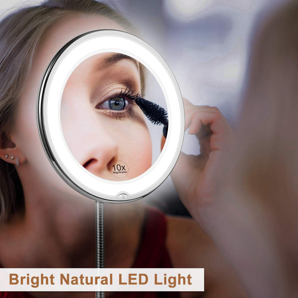 LED Make Up Spiegel met Verlichting en 10-voudige Vergroting voor Perfect Make-up 2