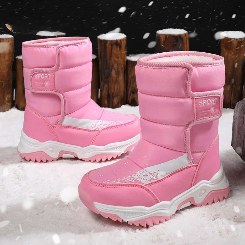 Max comfortabele klassieke winterschoen voor kinderen, met stevige en duurzame zool.
