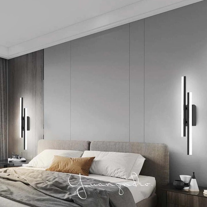 Moderne Zwarte Wandlamp voor Binnen met Warmwit Licht 2