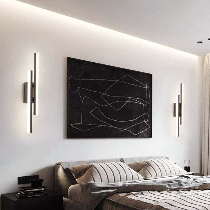 Moderne Zwarte Wandlamp voor Binnen met Warmwit Licht 4
