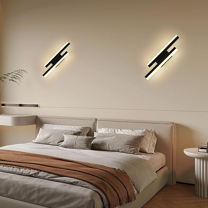 Moderne Zwarte Wandlamp voor Binnen met Warmwit Licht 7