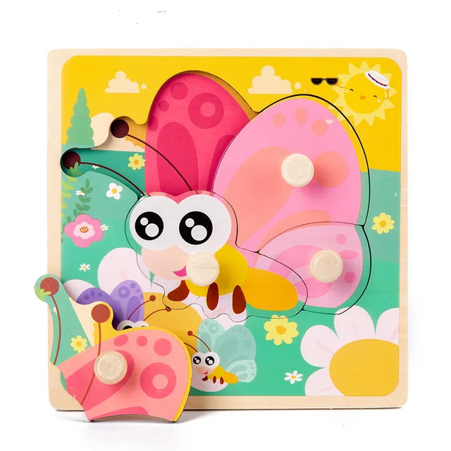 WoodGame houten dierenpuzzel, een combinatie van plezier en educatie voor jonge kinderen.

