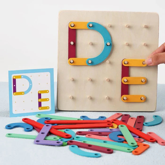 Montessori Prikbordpuzzel | Houten Speelgoed voor Creatieve Kinderen 1