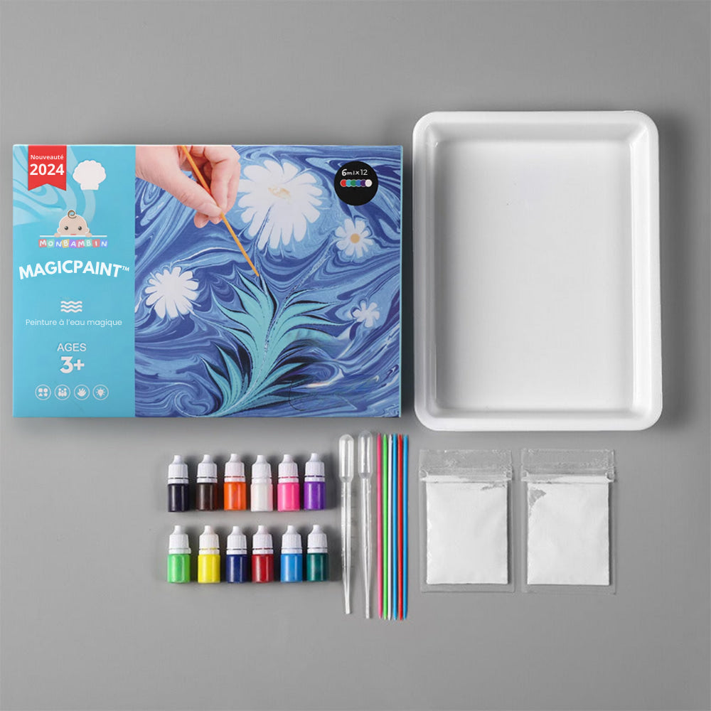 Voor creatieve kunstenaars AquaArt - Marmerverf schilderen set, een uniek hulpmiddel voor expressie.