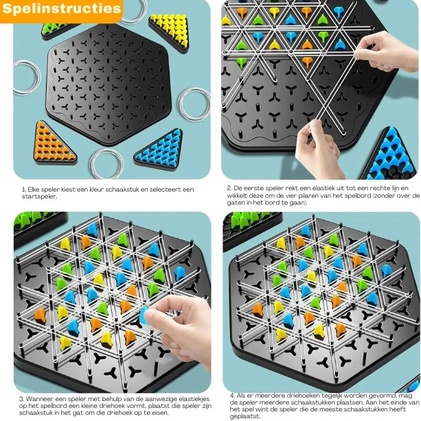 Educatief en creatief spelbord voor families en kinderen.