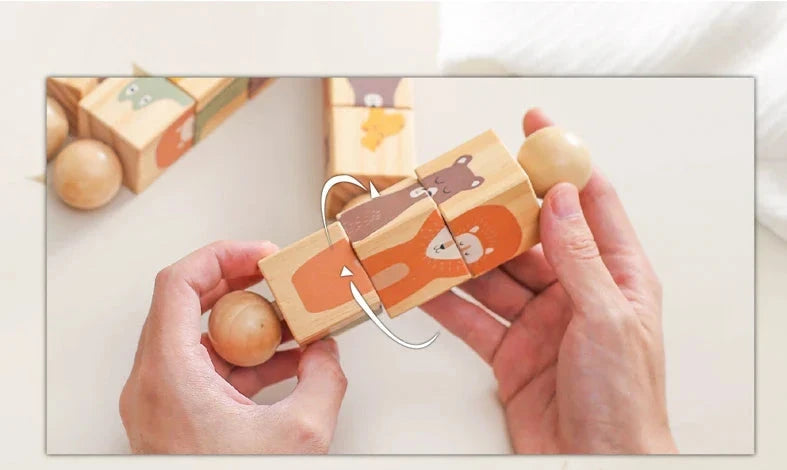 EcoDieren Dierenpuzzelset die ideaal is voor jonge kinderen om spelenderwijs te leren.