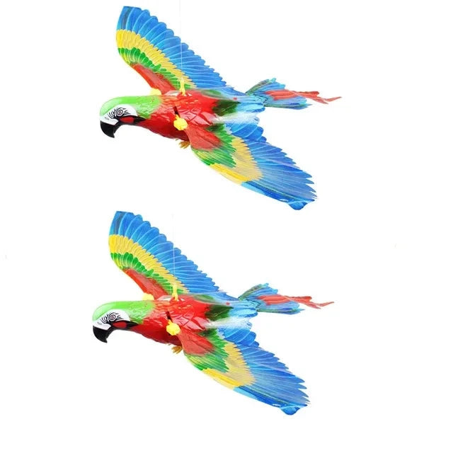 SkyGlide Realistische Vliegende Vogels - Een set van twee vogelspeeltjes die vliegen nabootsen en kinderen urenlang speelplezier bieden.