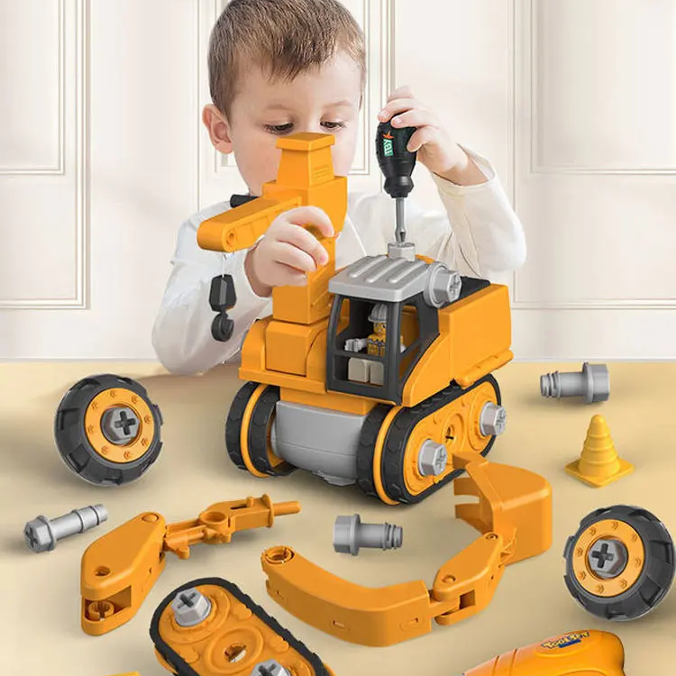 BuildMaster multifunctionele kraanset voor kinderen met verschillende accessoires en bouwmogelijkheden.

