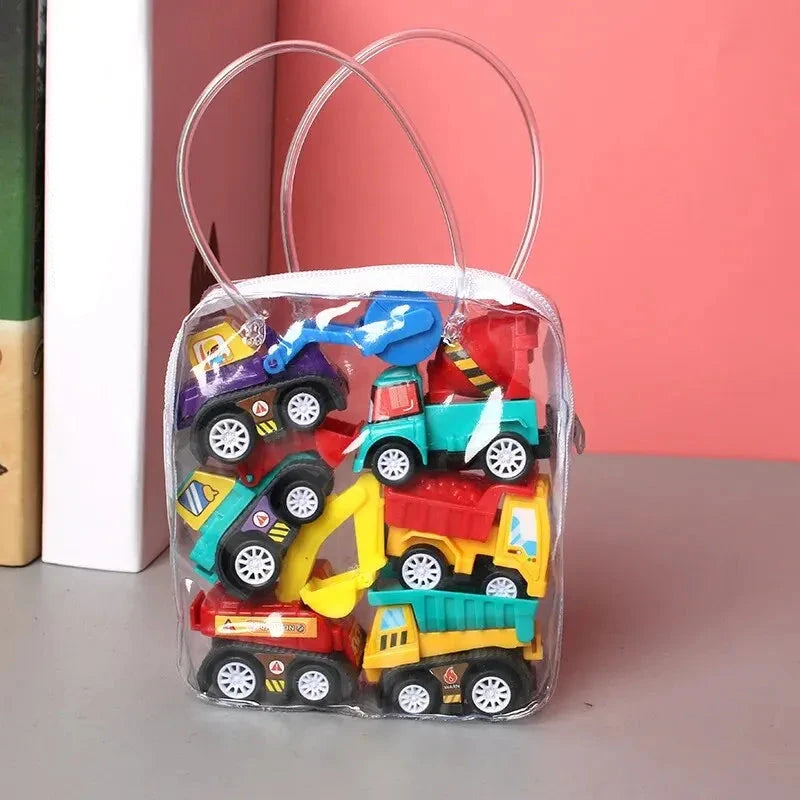 Set van speelgoedvoertuigen voor peuters met interactief en educatief ontwerp.