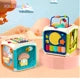 KinderPlay interactieve speelgoedbox die motorische vaardigheden en probleemoplossend denken stimuleert.
