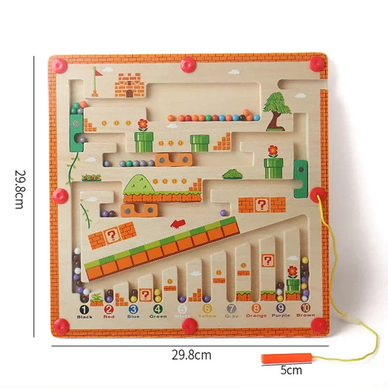 Finn educatief doolhof spel met een creatieve opzet, ideaal voor spelenderwijs leren.

