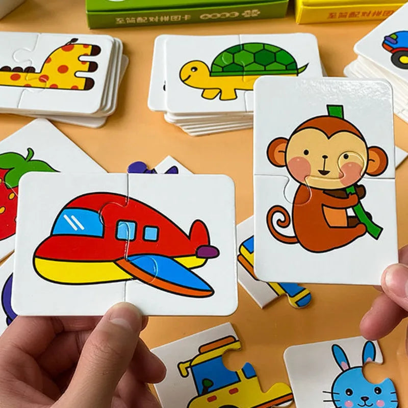 SmartMatch educatief speelgoed met eenvoudige puzzels ontworpen om de cognitieve vaardigheden en hand-oogcoördinatie van kinderen te verbeteren.