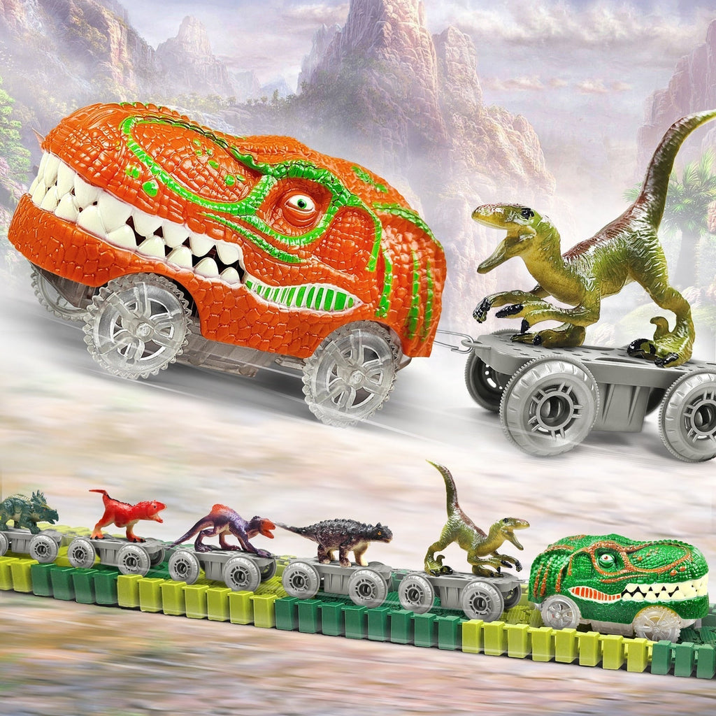 Dinosaurus Racebaan voor kinderen met spannende speelmogelijkheden.