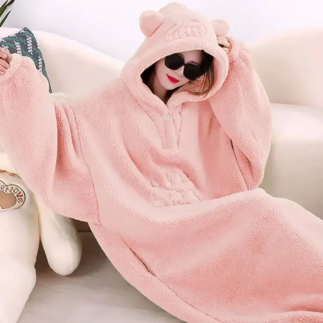 CozyBear Oversized Hoodie - Een oversized hoodie die je omhult met warmte en zachtheid.