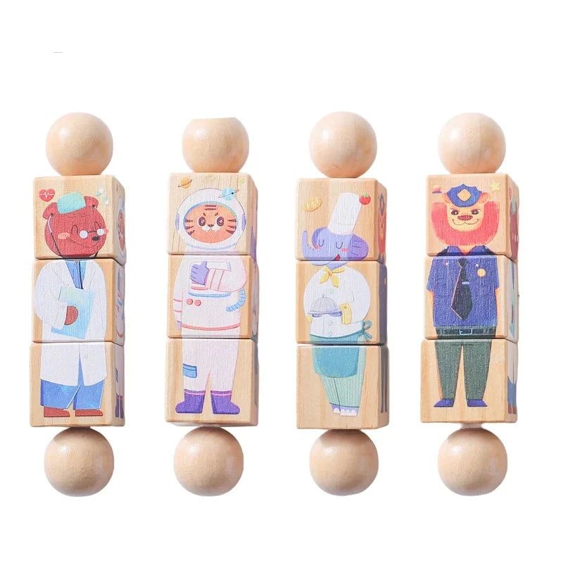EcoDieren Dierenpuzzelset die kinderen op een leuke en interactieve manier bezig houdt.