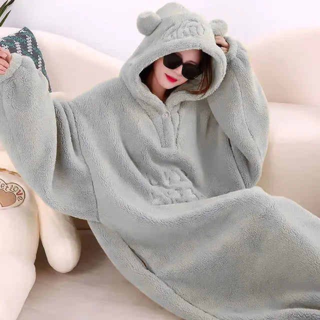 CozyBear Oversized Hoodie - Knusse loungewear met een uniek ontwerp voor maximaal comfort.