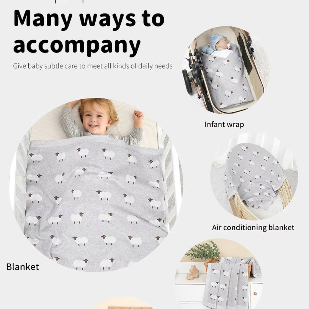 Sophie | Babydeken – Zacht, Warm & Schapenpatroon voor Ledikant 4