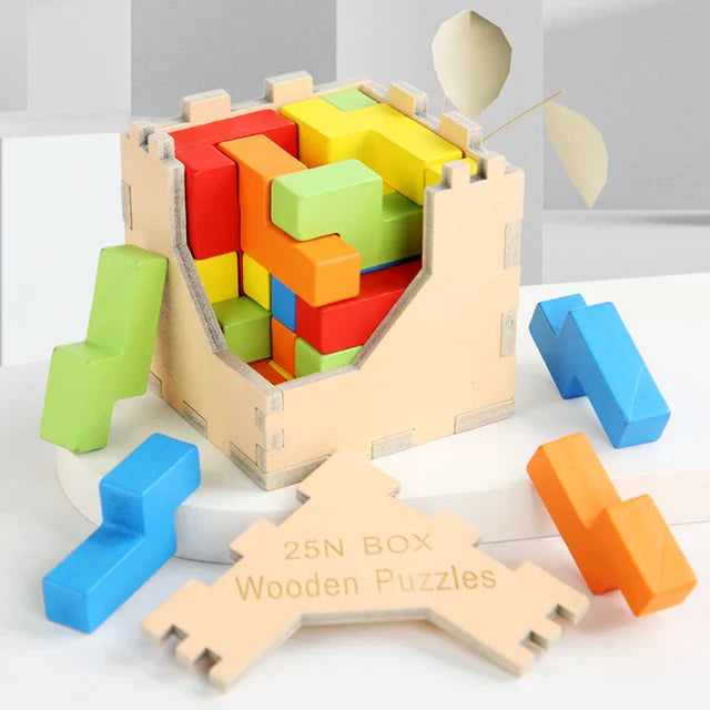 Tetris | Houten 3D Puzzel voor Volwassenen en Kinderen 3