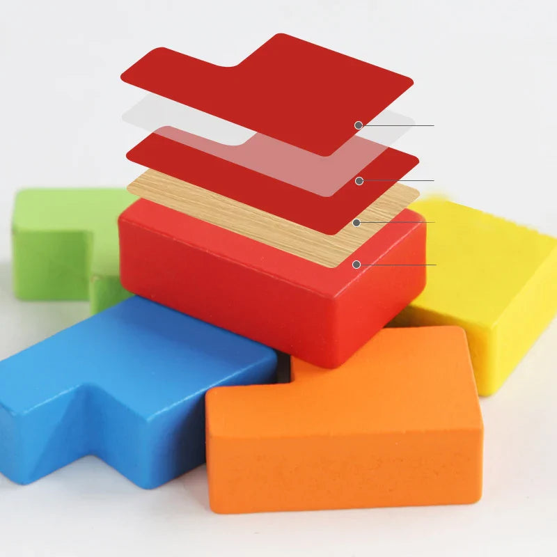 Tetris | Houten 3D Puzzel voor Volwassenen en Kinderen 7