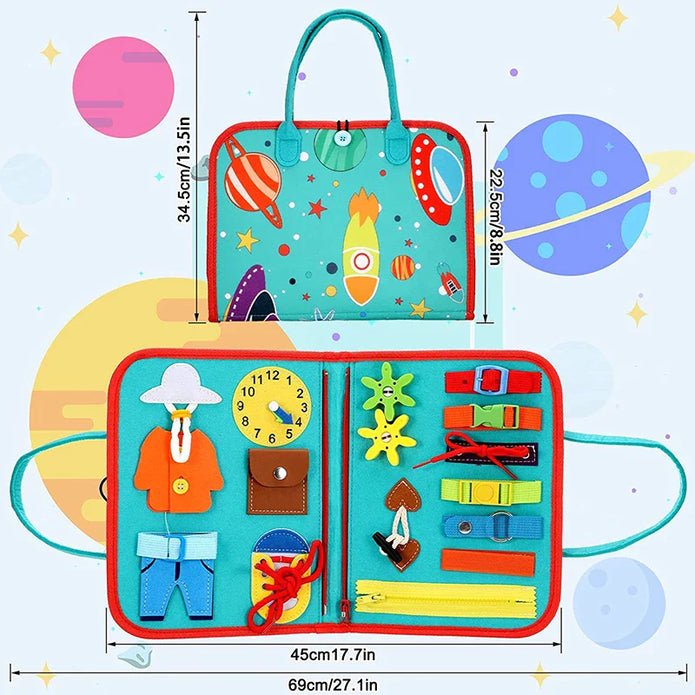 EduKit interactieve leer- en speelset in rugzakformaat, ideaal voor onderweg en thuis.
