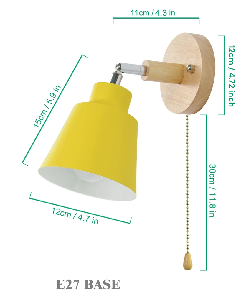 Verstelbare Wandlamp met Praktische Trekknop voor Flexibele Verlichting 6