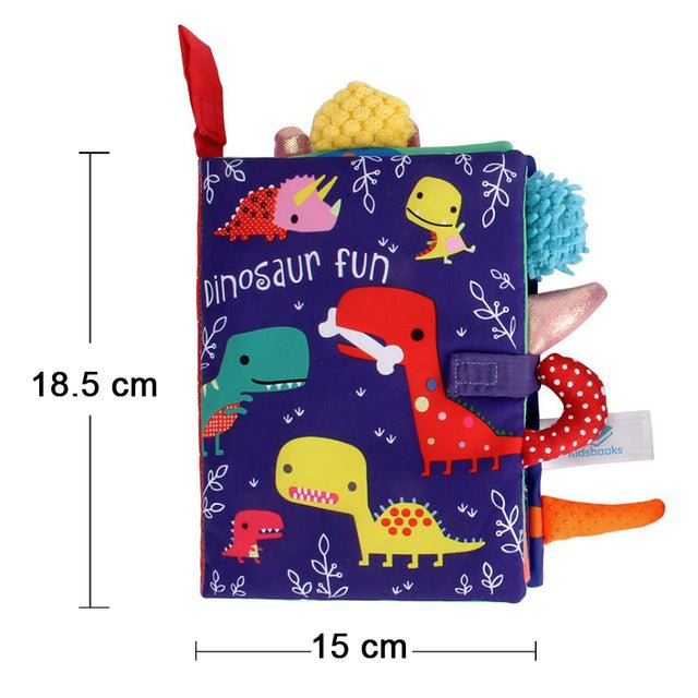 LittleJungle baby kleurboek met vrolijke jungle dieren, ideaal voor motorische ontwikkeling.
