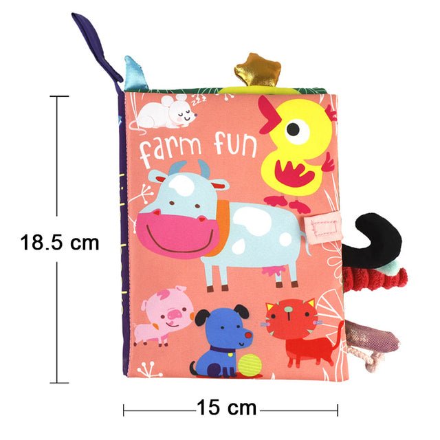 LittleJungle kleurboek voor baby's met junglefiguren die hun creativiteit stimuleren.
