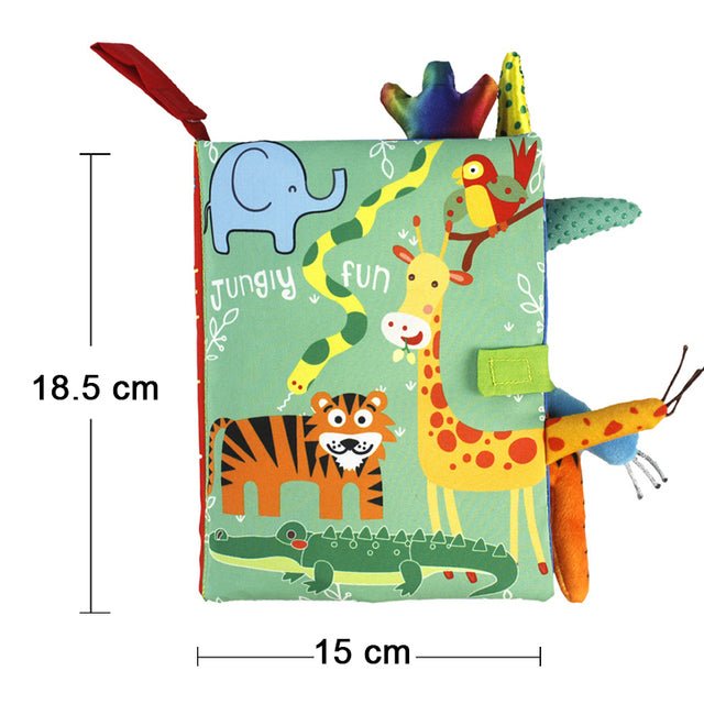 LittleJungle kleurboek voor baby's, ontworpen met een junglethema voor ontdekking en plezier.
