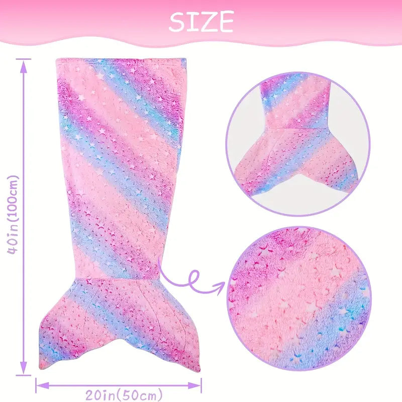 Zeemeermin Slaapzak | Kinderslaapzak Met Glow-in-the-Dark Effect 4