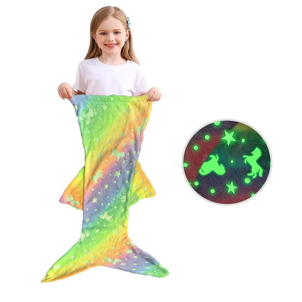 Zeemeermin Slaapzak | Kinderslaapzak Met Glow-in-the-Dark Effect 7