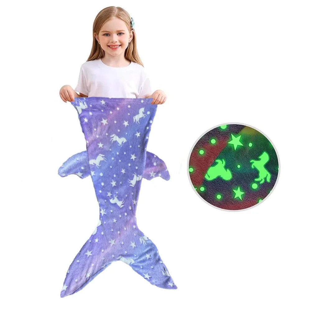 Zeemeermin Slaapzak | Kinderslaapzak Met Glow-in-the-Dark Effect 9