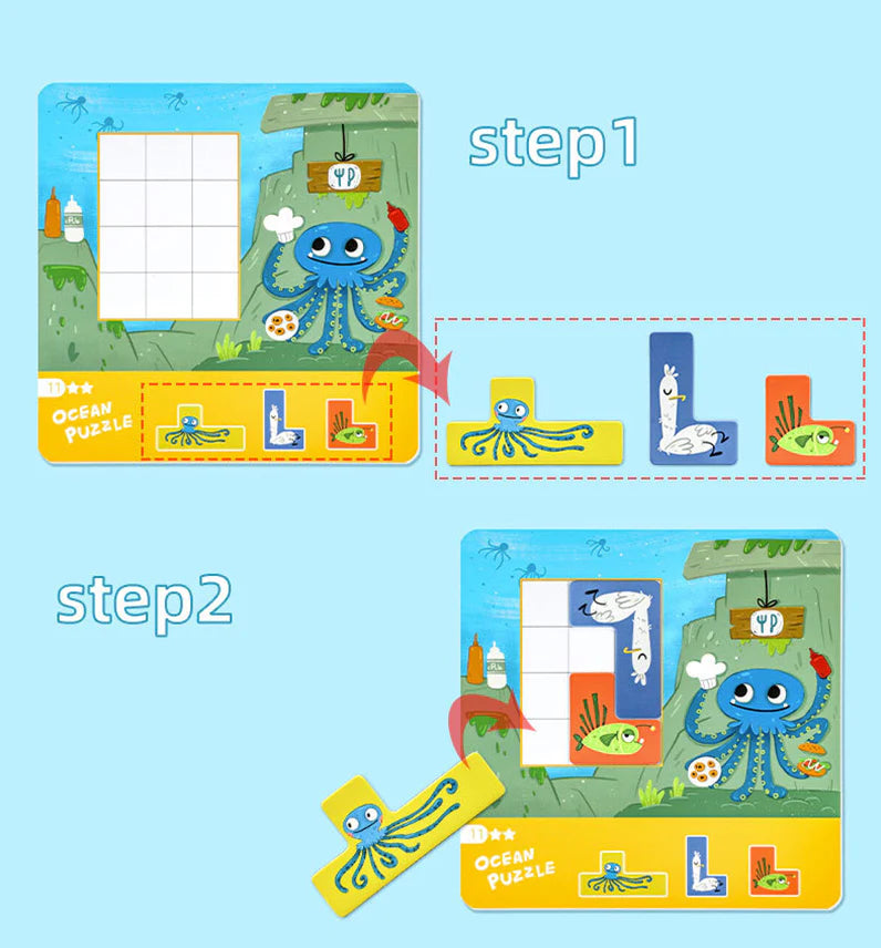 Zeevrienden | Educatieve Puzzel voor Kinderen 1