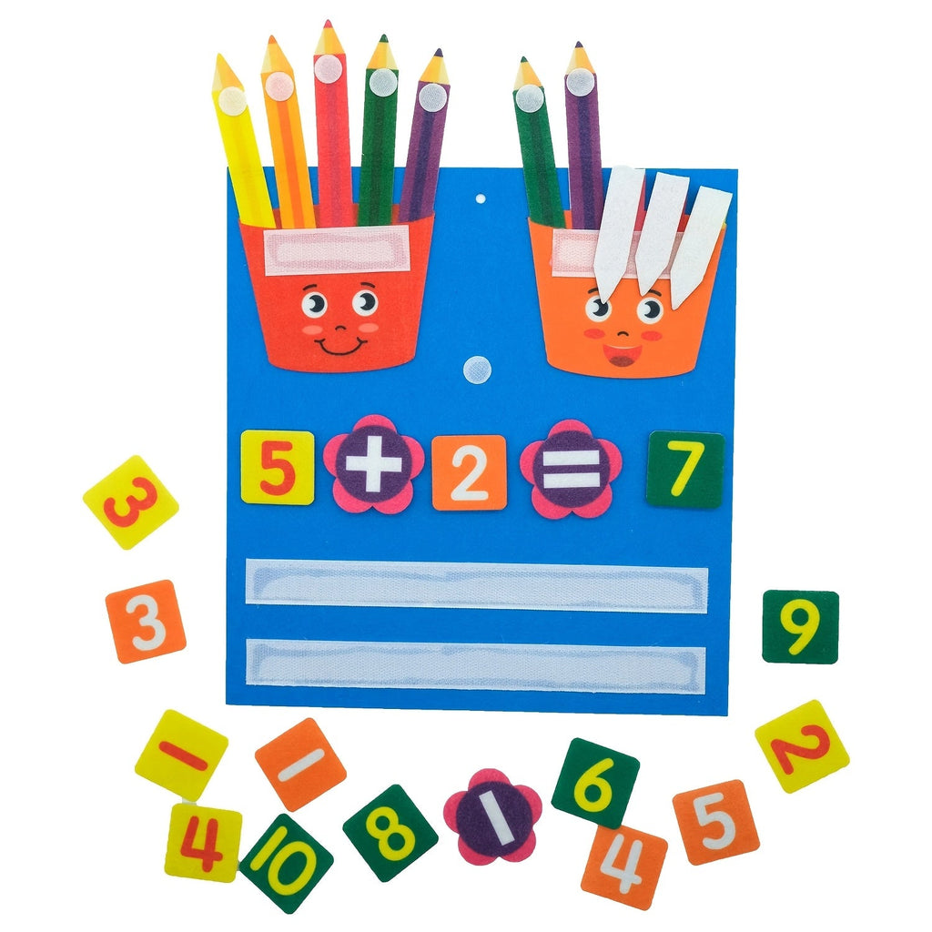 Felt Numbers educatieve cijferset, biedt een interactieve en leuke manier om wiskunde te ontdekken.

