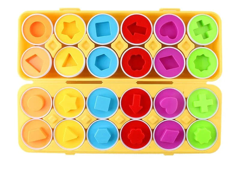 PuzzleEggs interactief eierenspel voor motorische en cognitieve ontwikkeling bij jonge kinderen.
