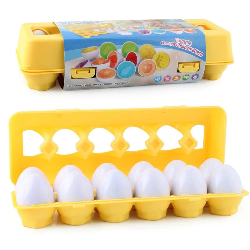PuzzleEggs complete set met educatieve eieren om kinderen op een leuke manier te laten leren.





