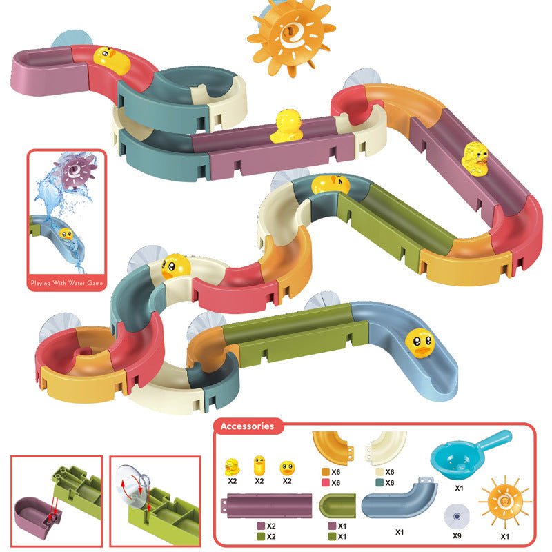 Creatieve speelset met waterbaan perfect voor kinderen om mee te experimenteren.