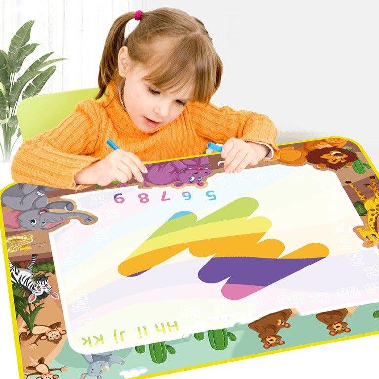 SplashArt water tekenmat, de perfecte manier om kinderen te laten genieten van creatieve expressie zonder rommel.
