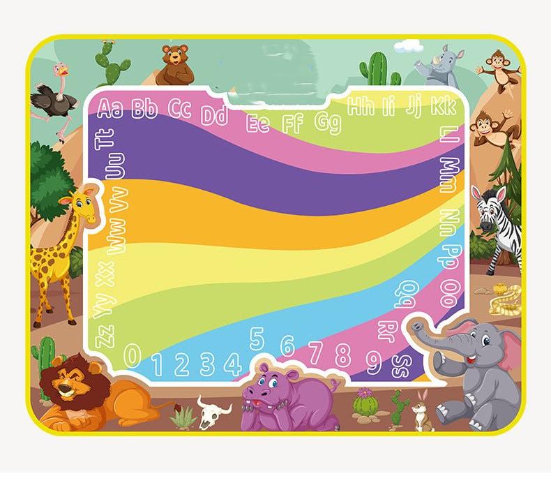 SplashArt water tekenmat, perfect voor kinderen die genieten van tekenen en ontdekken met water.

