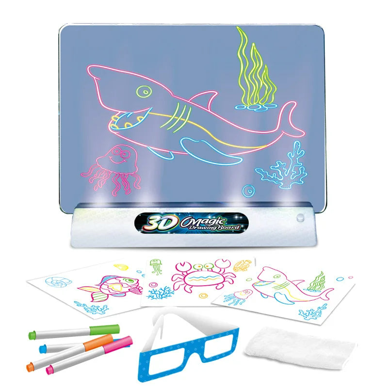 Foto van "3DMagic - Creatief Tekenbord Met 3D Effect Voor Kinderen", een innovatief bord voor fantasierijk tekenen.