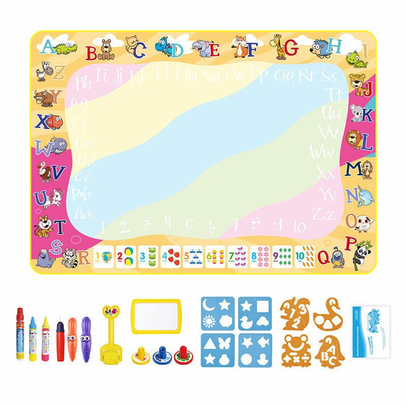 SplashArt water tekenmat voor avontuurlijke kinderen die graag kunst maken zonder verf of stiften.
