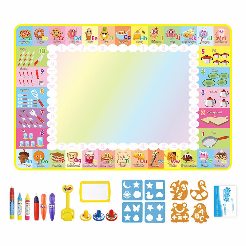 SplashArt magische water tekenmat voor jonge artiesten die willen spelen met water en hun verbeelding.
